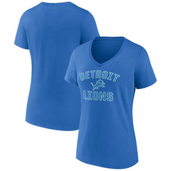 Detroit Lions Women's Victory Arch Team V-Neck T-Shirt - Blue discount