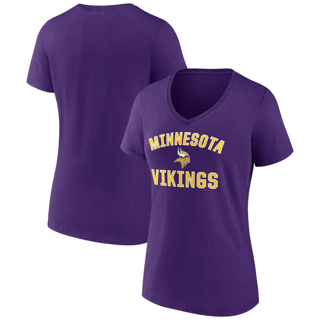 Minnesota Vikings Women's Victory Arch Team V-Neck T-Shirt - Purple sale