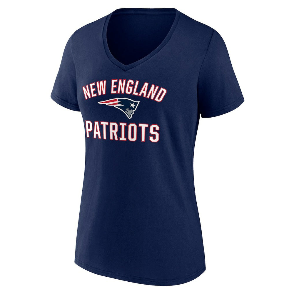 New England Patriots Women's Victory Arch Team V-Neck T-Shirt - Navy sale