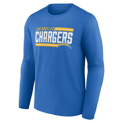 Los Angeles Chargers On Side Stripe Team Long Sleeve T-Shirt - Powder Blue cheap