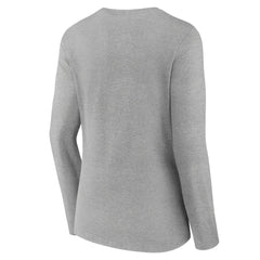 Los Angeles Chargers Women's On Side Stripe Long Sleeve V-Neck T-Shirt - Gray discount
