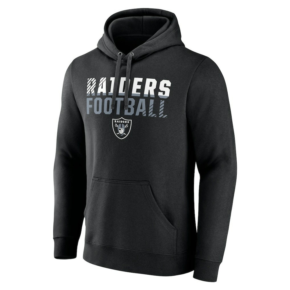 Las Vegas Raiders Team Fade Out Fitted Pullover Hoodie - Black cheap