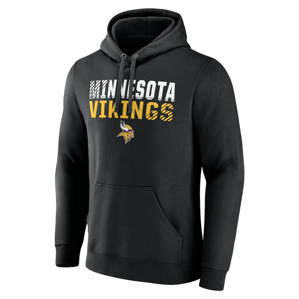 Minnesota Vikings Team Fade Out Fitted Pullover Hoodie - Black on sale