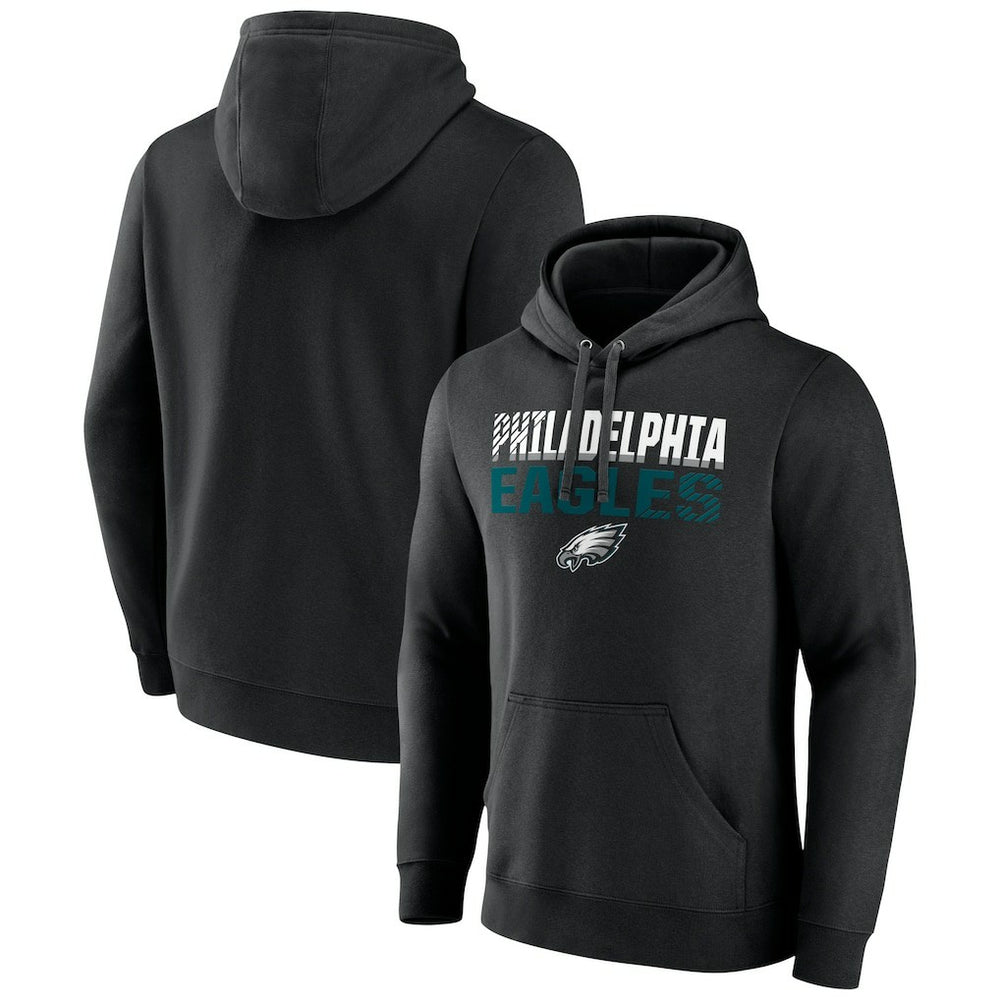 Philadelphia Eagles Team Fade Out Fitted Pullover Hoodie - Black outlet