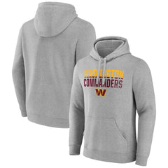 Washington Commanders Team Fade Out Fitted Pullover Hoodie - Heather Gray cheap