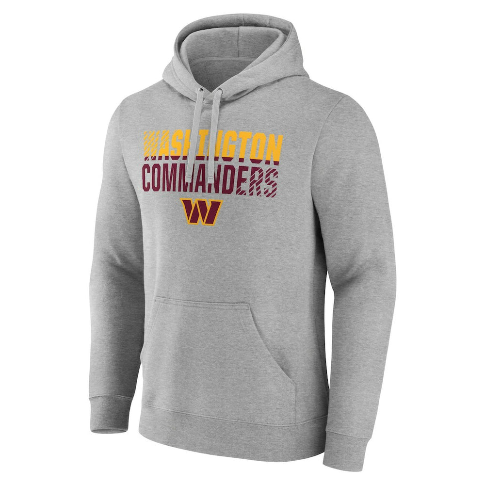 Washington Commanders Team Fade Out Fitted Pullover Hoodie - Heather Gray cheap