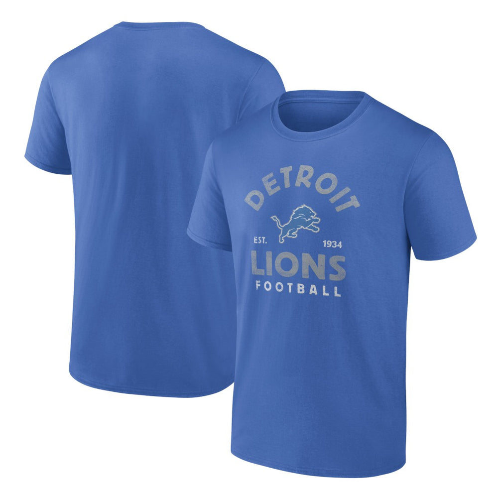 Detroit Lions Vintage Arch T-Shirt - Blue cheap