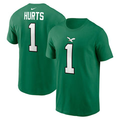 Jalen Hurts Philadelphia Eagles Alternate Player Name & Number T-Shirt - Kelly Green | Nike online