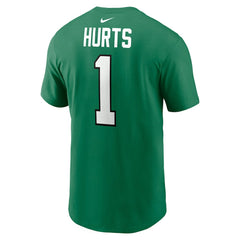 Jalen Hurts Philadelphia Eagles Alternate Player Name & Number T-Shirt - Kelly Green | Nike online