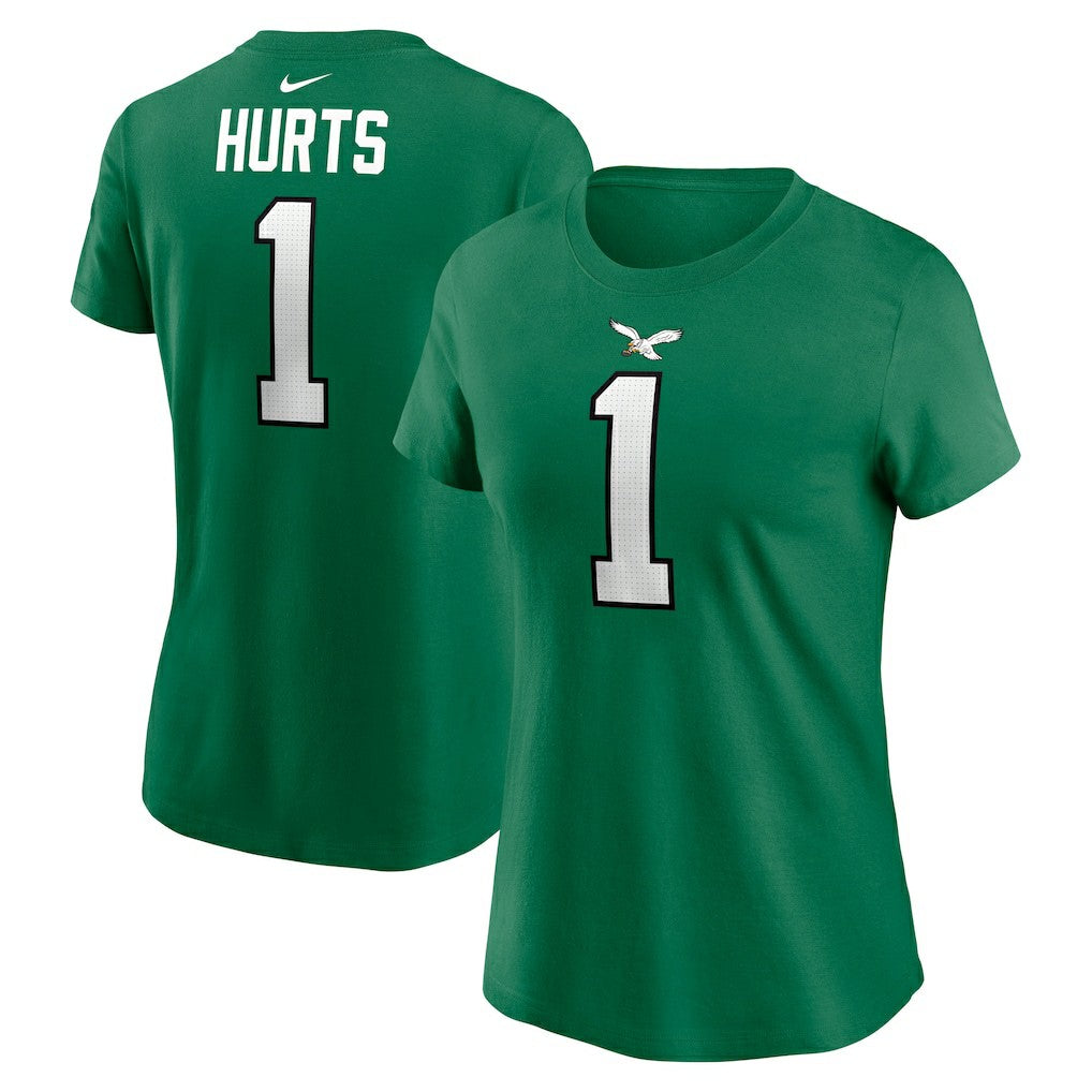 Jalen Hurts Philadelphia Eagles Women's Player Name & Number T-Shirt - Kelly Green | Nike for sale