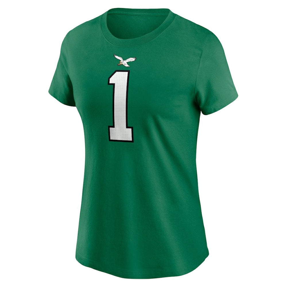Jalen Hurts Philadelphia Eagles Women's Player Name & Number T-Shirt - Kelly Green | Nike for sale