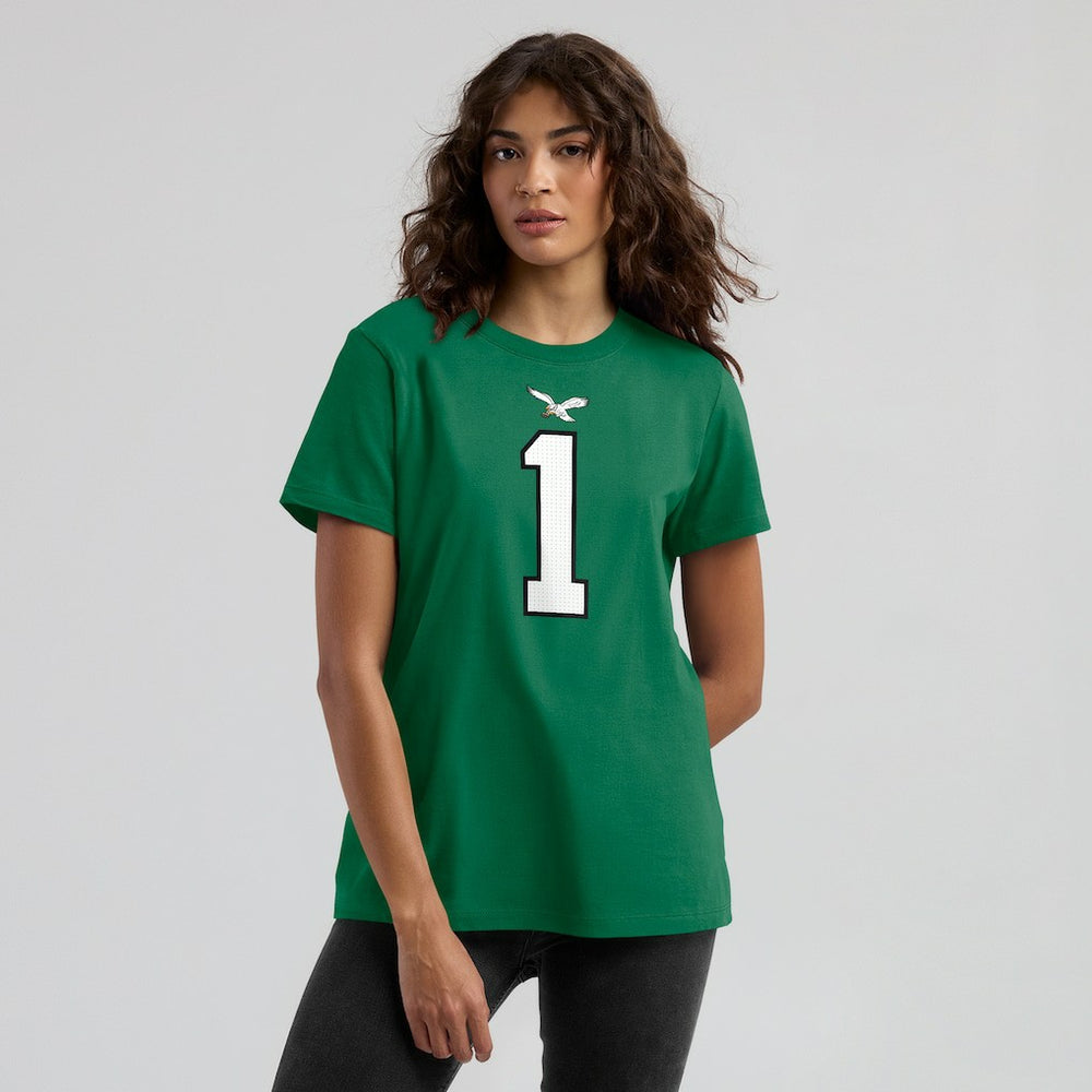 Jalen Hurts Philadelphia Eagles Women's Player Name & Number T-Shirt - Kelly Green | Nike for sale