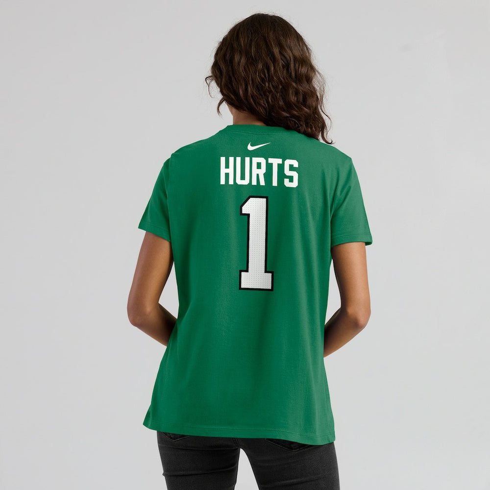 Jalen Hurts Philadelphia Eagles Women's Player Name & Number T-Shirt - Kelly Green | Nike for sale