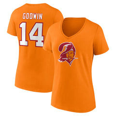 Chris Godwin Tampa Bay Buccaneers Women's Throwback Player Icon Name & Number T-Shirt - Orange sale