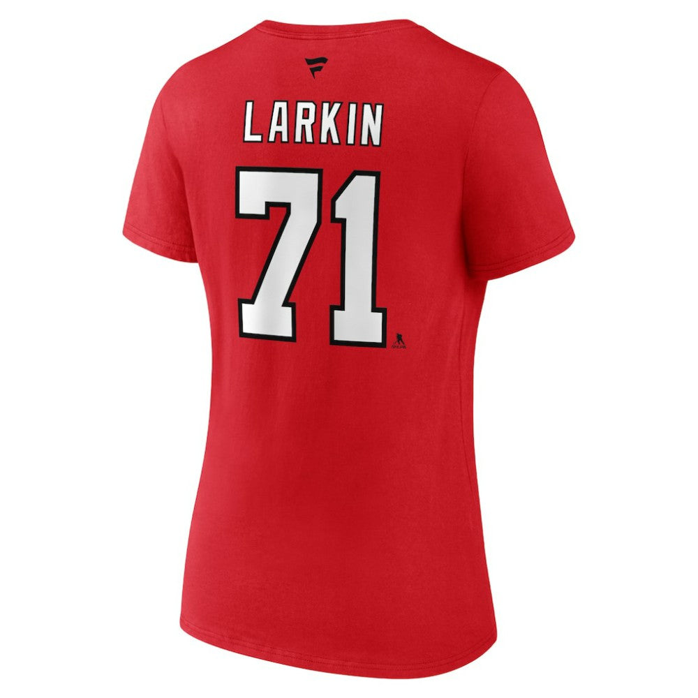 Dylan Larkin Detroit Red Wings Fanatics Women's Special Edition 2.0 Name & Number V-Neck T-Shirt Red
