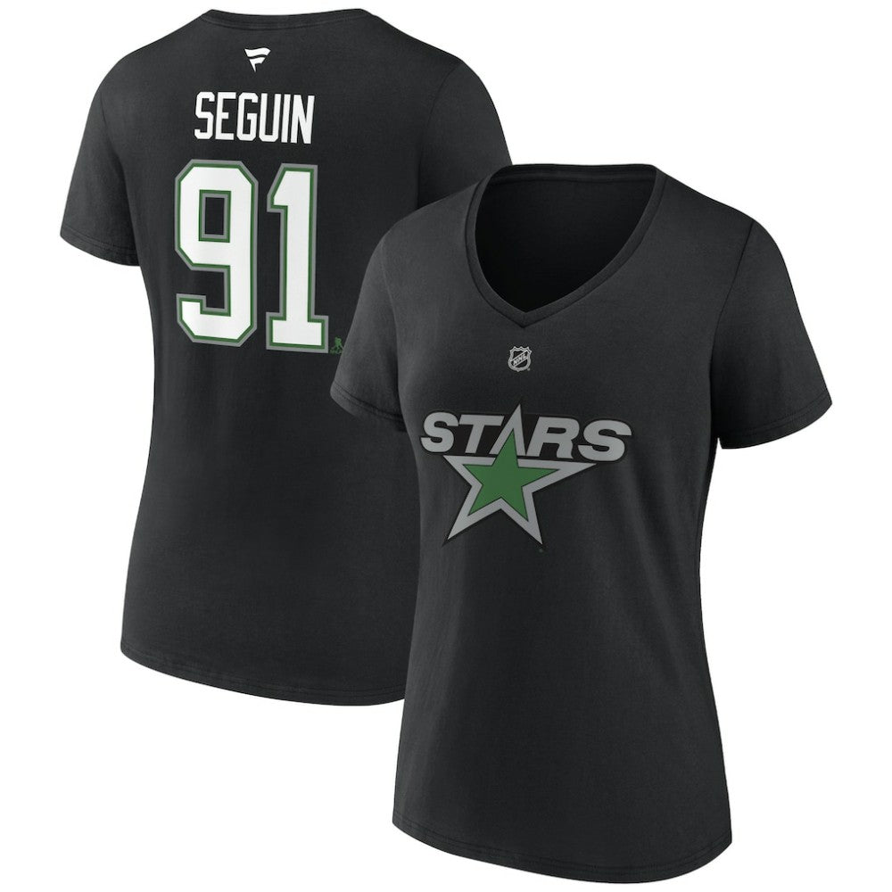 Tyler Seguin Dallas Stars Fanatics Women's Special Edition 2.0 Name & Number V-Neck T-Shirt Black
