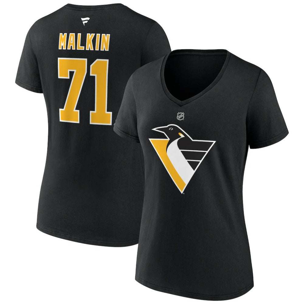Evgeni Malkin Pittsburgh Penguins Fanatics Women's Special Edition 2.0 Name & Number V-Neck T-Shirt Black