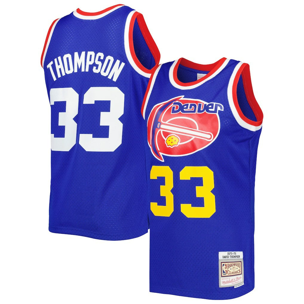 David Thompson Denver Nuggets Hardwood Classics 1975/76 Swingman Jersey sale - Royal | Mitchell & Ness cheap