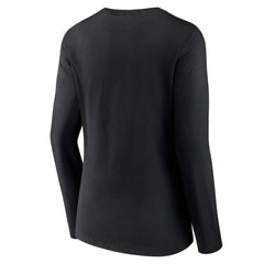 Chicago White Sox Women's Live For It Long Sleeve Long Sleeve V-Neck T-Shirt - Black