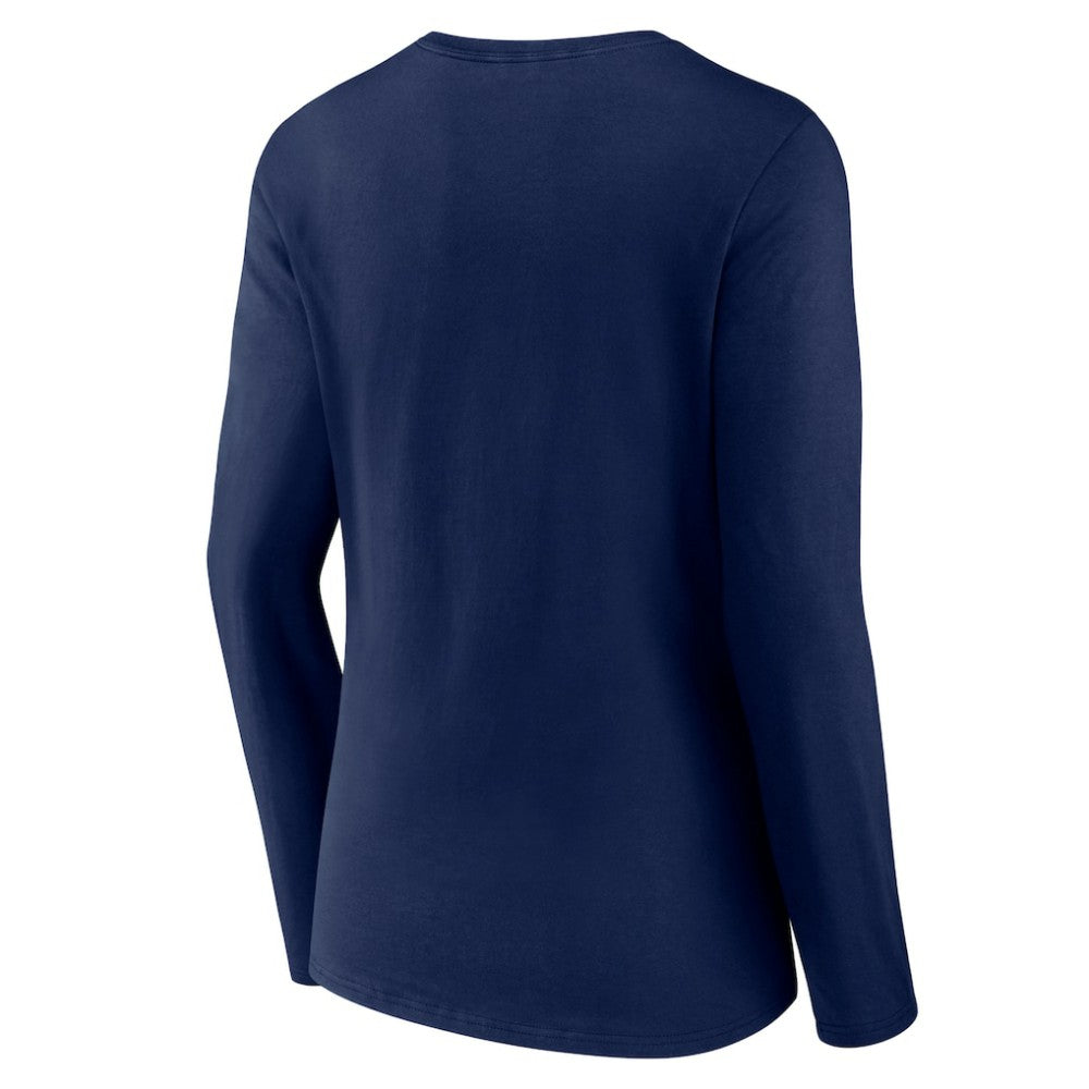 Houston Astros Women's Live For It Long Sleeve Long Sleeve V-Neck T-Shirt - Navy