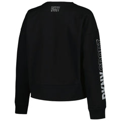Chicago White Sox DKNY Sport Women's Lily V-Neck Pullover Sweatshirt - Black