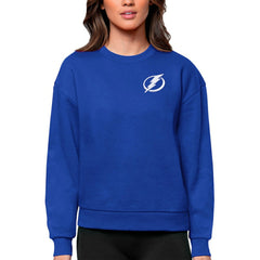 Tampa Bay Lightning Antigua Women's Victory Crewneck Pullover Sweatshirt Royal