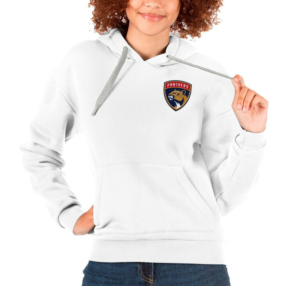 Florida Panthers Antigua Women's Victory Pullover Hoodie White