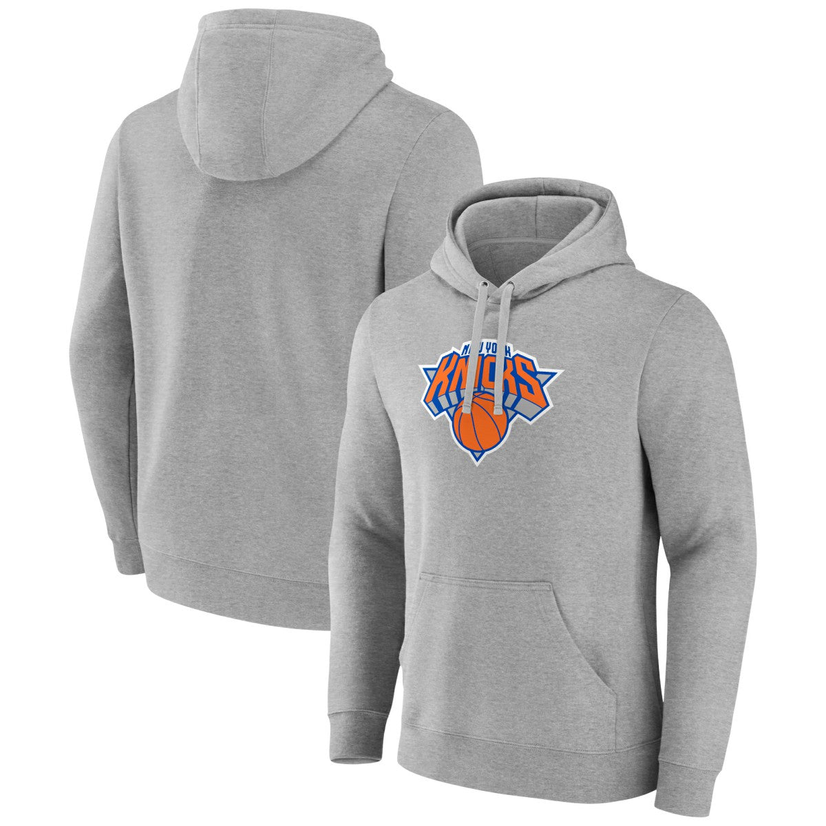 New York Knicks Logo Pullover Hoodie - Heather Gray on sale