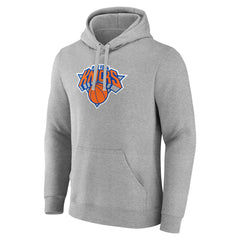 New York Knicks Logo Pullover Hoodie - Heather Gray on sale