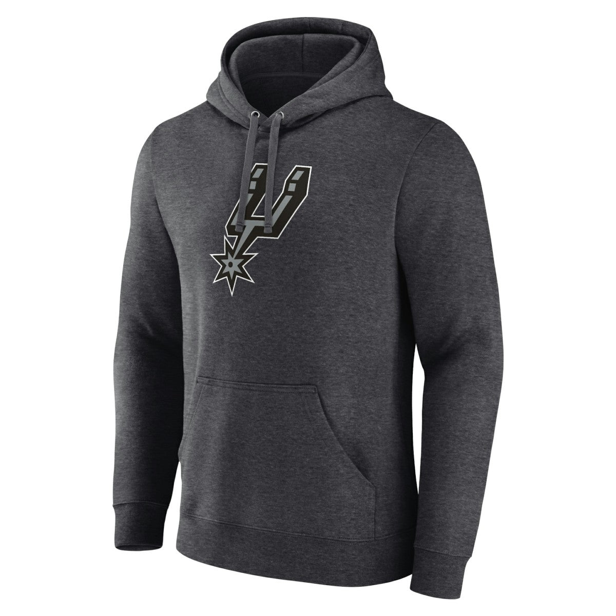San Antonio Spurs Logo Pullover Hoodie - Charcoal sale