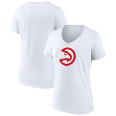 Atlanta Hawks Women's Logo V-Neck T-Shirt - White online