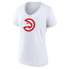 Atlanta Hawks Women's Logo V-Neck T-Shirt - White online