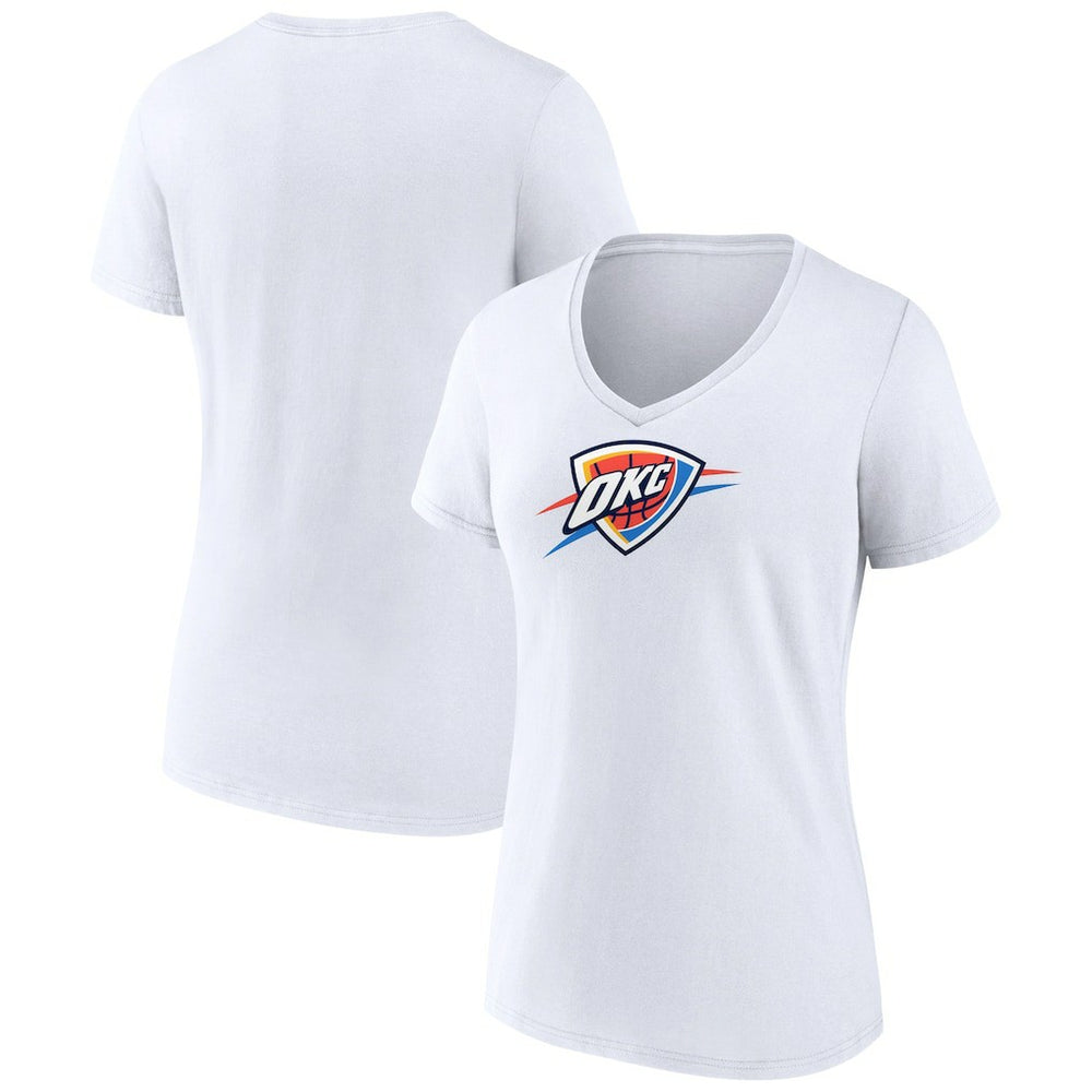 Oklahoma City Thunder Women's Logo V-Neck T-Shirt - White online