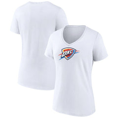 Oklahoma City Thunder Women's Logo V-Neck T-Shirt - White online