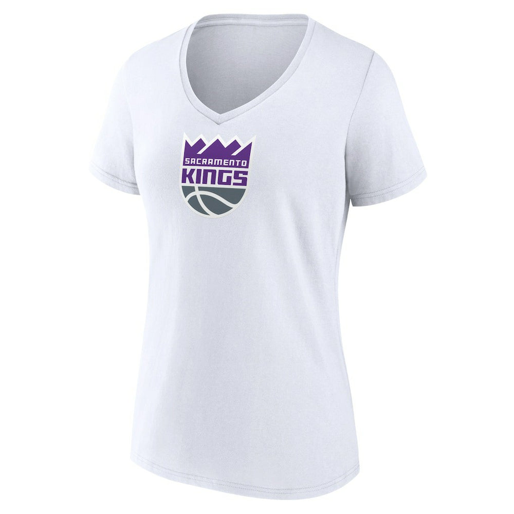 Sacramento Kings Women's Logo V-Neck T-Shirt sale - White shop