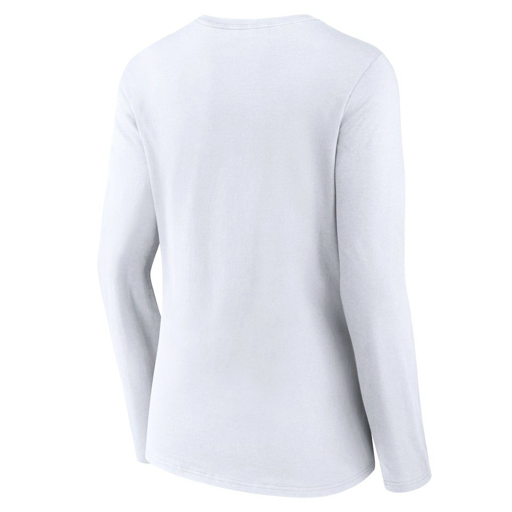 Indiana Pacers Women's Logo Long Sleeve V-Neck T-Shirt - White on sale