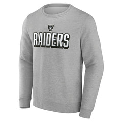 Las Vegas Raiders Bold Move Pullover Sweatshirt - Heather Gray discount