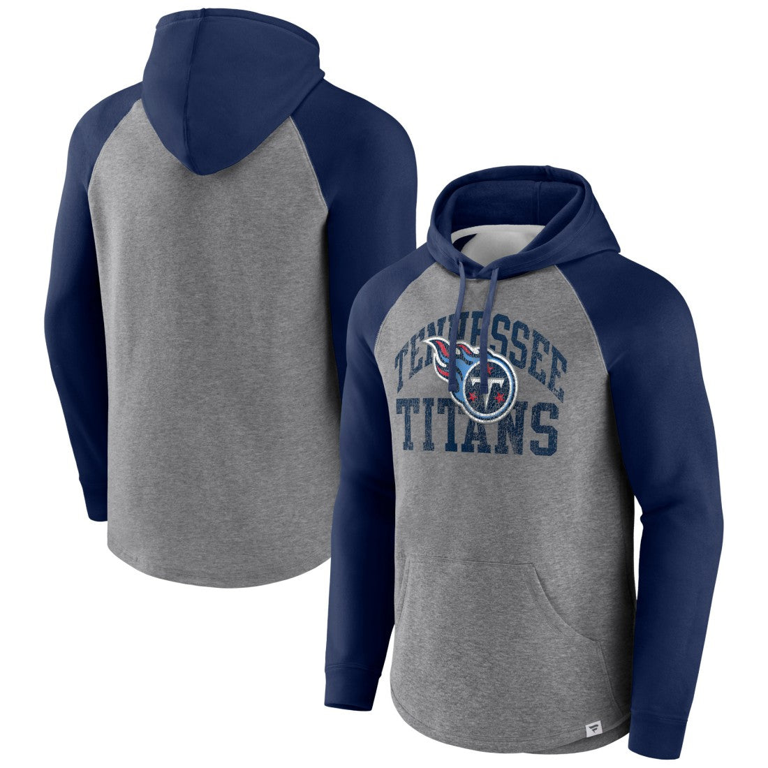 Tennessee Titans Favorite Arch Raglan Pullover Hoodie - Heather Gray cheap