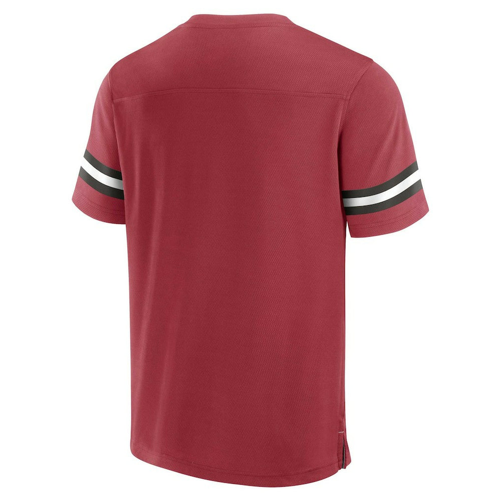 Arizona Cardinals Jersey Tackle V-Neck T-Shirt - Cardinal cheap