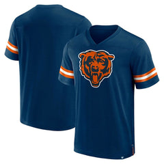 Chicago Bears Jersey Tackle V-Neck T-Shirt - Navy on sale