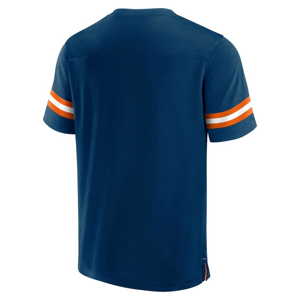 Chicago Bears Jersey Tackle V-Neck T-Shirt - Navy on sale