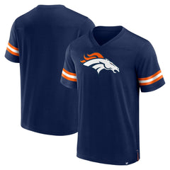 Denver Broncos Jersey Tackle V-Neck T-Shirt - Navy cheap