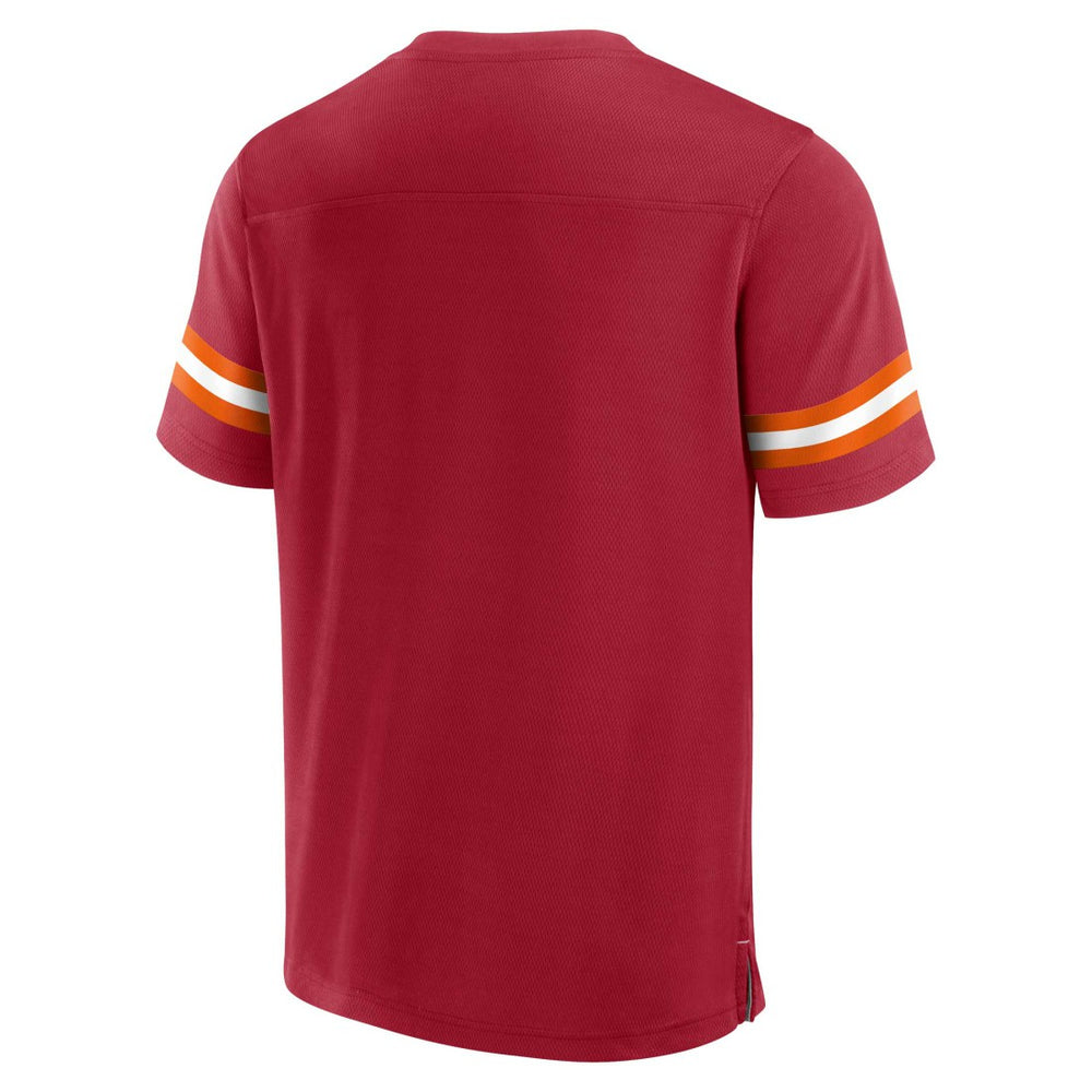 Tampa Bay Buccaneers Jersey Tackle V-Neck T-Shirt - Red outlet