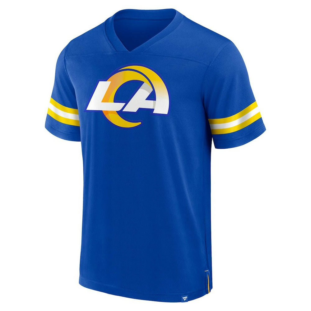 Los Angeles Rams Jersey Tackle V-Neck T-Shirt - Royal discount