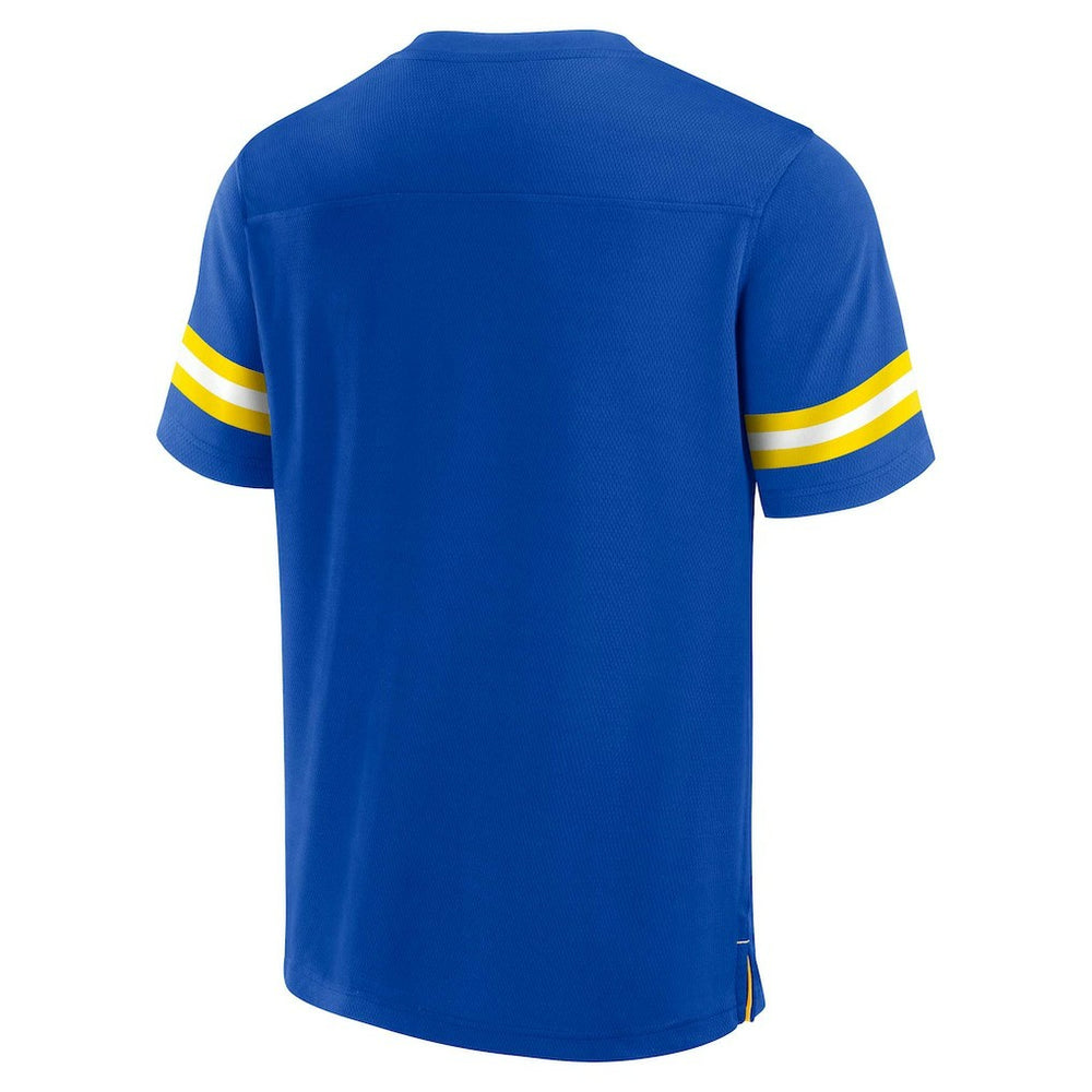 Los Angeles Rams Jersey Tackle V-Neck T-Shirt - Royal discount