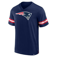 New England Patriots Jersey Tackle V-Neck T-Shirt - Navy on sale