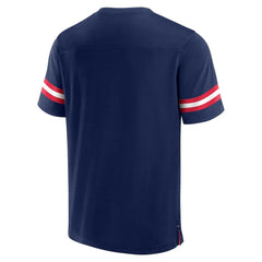 New England Patriots Jersey Tackle V-Neck T-Shirt - Navy on sale
