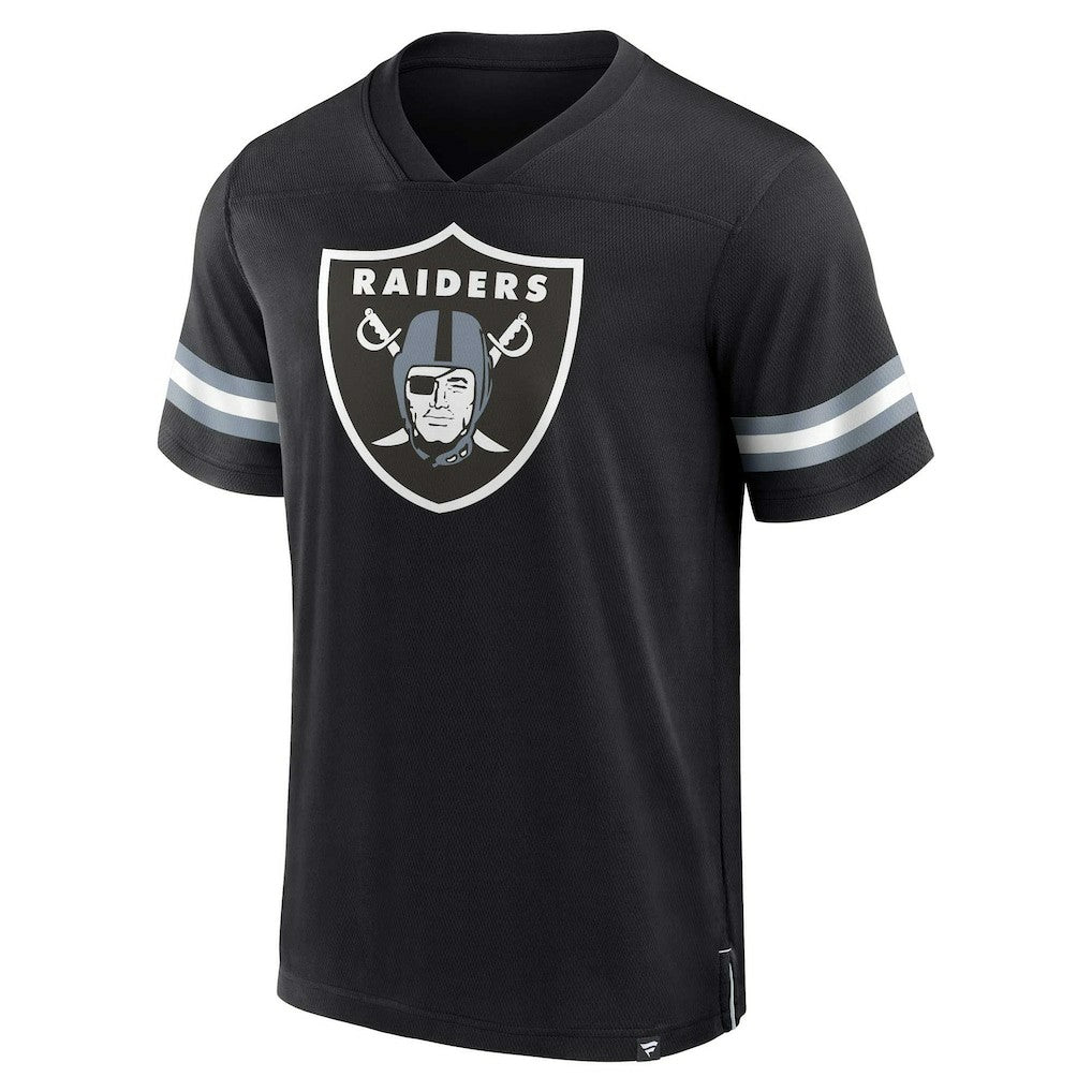 Las Vegas Raiders Jersey Tackle V-Neck T-Shirt - Black for sale