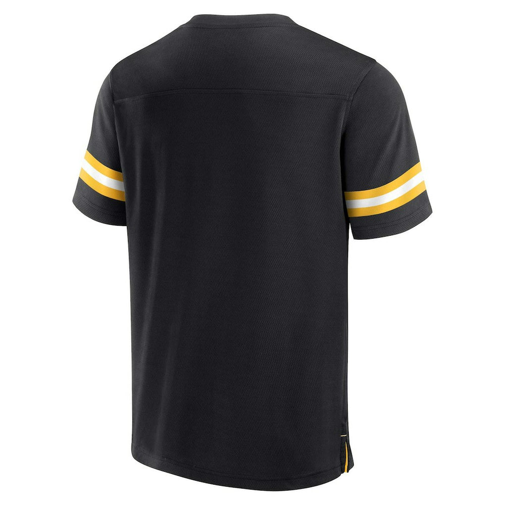 Pittsburgh Steelers Jersey Tackle V-Neck T-Shirt - Black discount