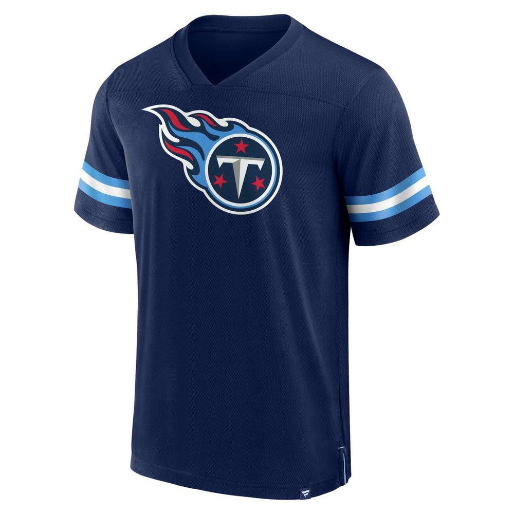 Tennessee Titans Jersey Tackle V-Neck T-Shirt - Navy cheap